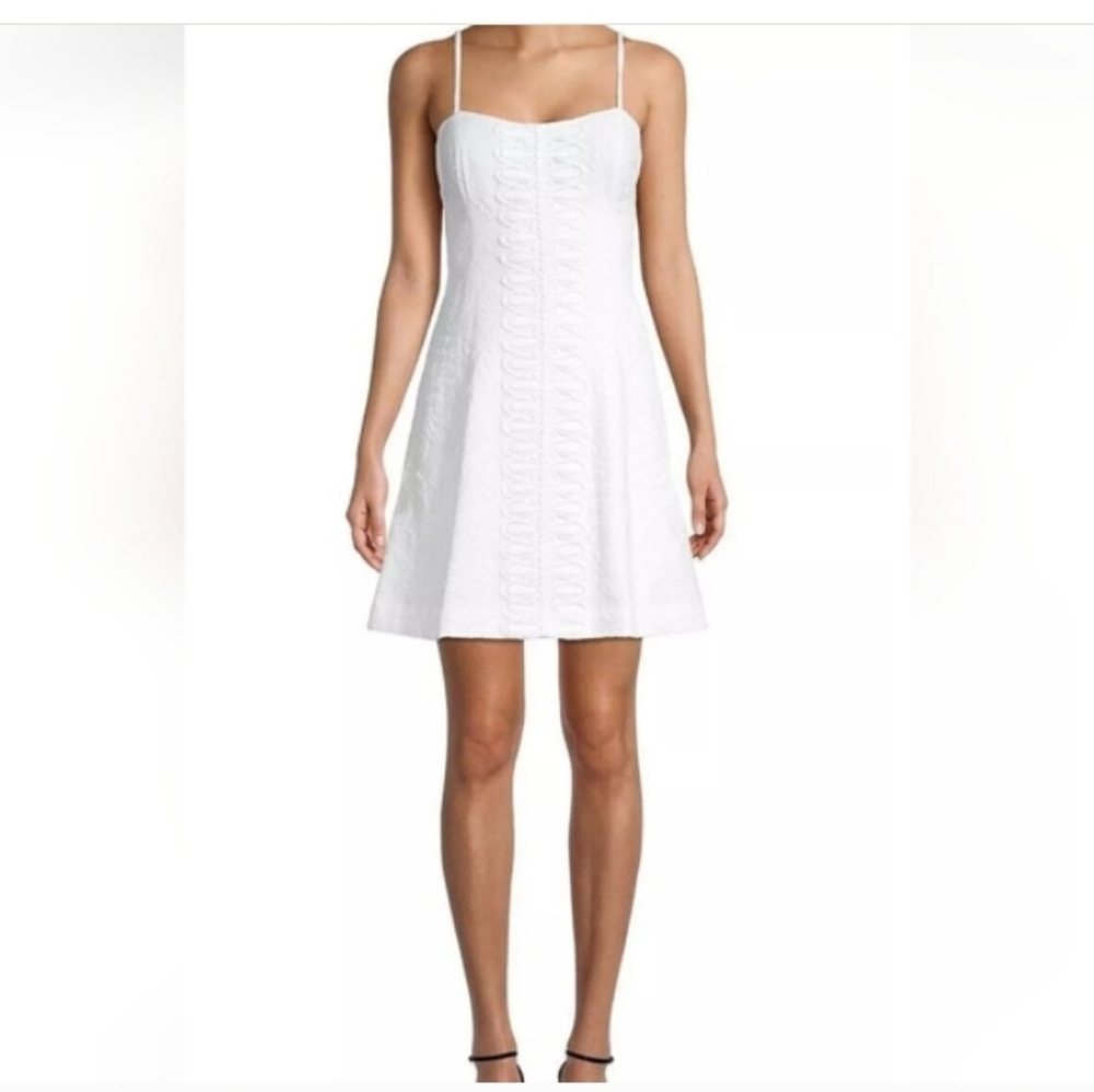 Lilly Pulitzer Resort Wear Bridal Wedding Graduation White Mini Dress LWD Sz 12